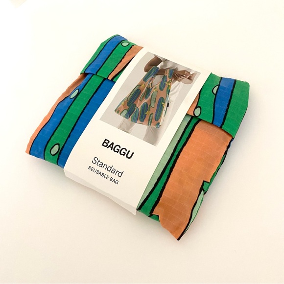 BAGGU • Standard Reusable Bag in Cucumbers - Picture 1 of 4